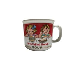 Campbell’s Soup Kids‎ 1989 “M'm M'm Good” Soup Mug Cup Vintage